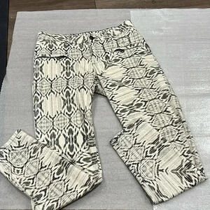 [US6]OUI Baxtor Jeggings Python Pattern Print Jean Legging-  NWOT